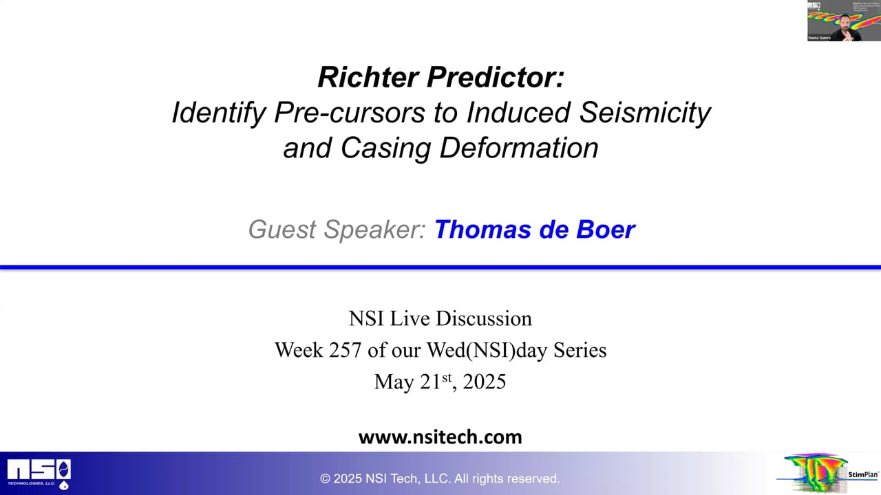 Richter Predictor — Identify Pre‑Cursors to Induced Seismicity and Casing Deformation